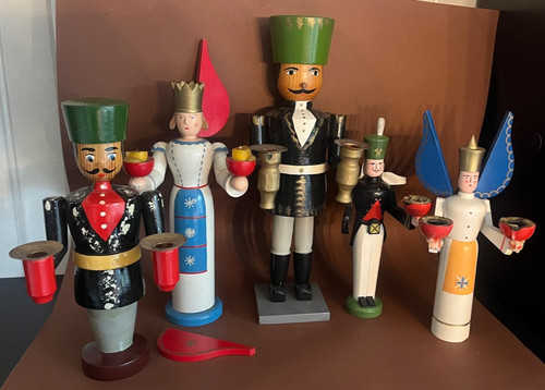 Alt gruppe holz figuren - gruppe,
