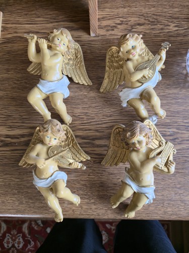 4er set engel putten wandengel - set,