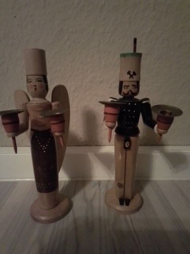 Bergmann und engel handbemalt - und,