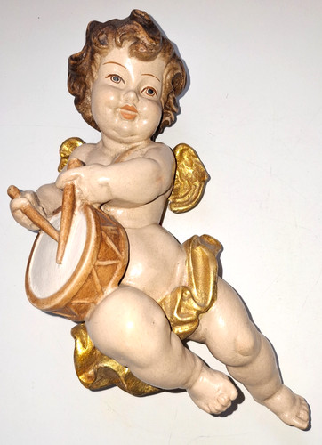 Holzfigur geschnitzt engel - holzfigur, geschnitzt,