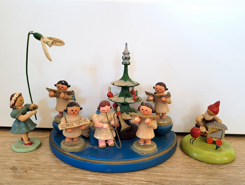 Erzgebirge holzfiguren set - erzgebirge, holzfiguren-set